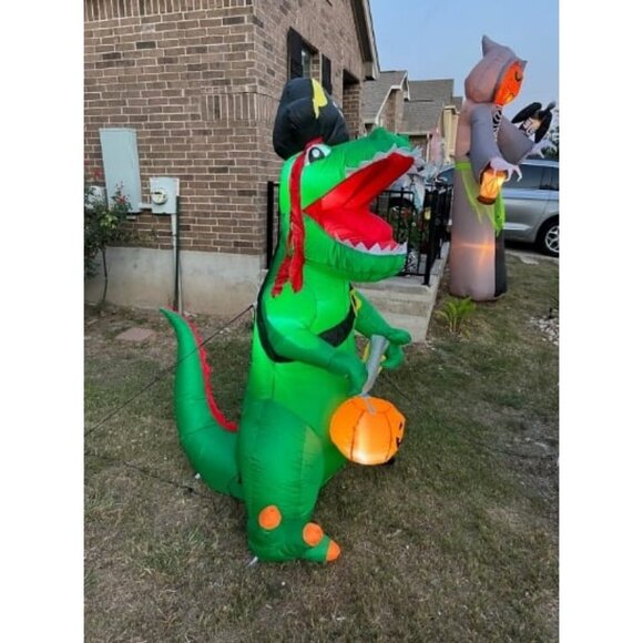 Other - 7 FT Halloween Inflatables Dinosaur Outdoor Decorations Blow Up Yard Pirate